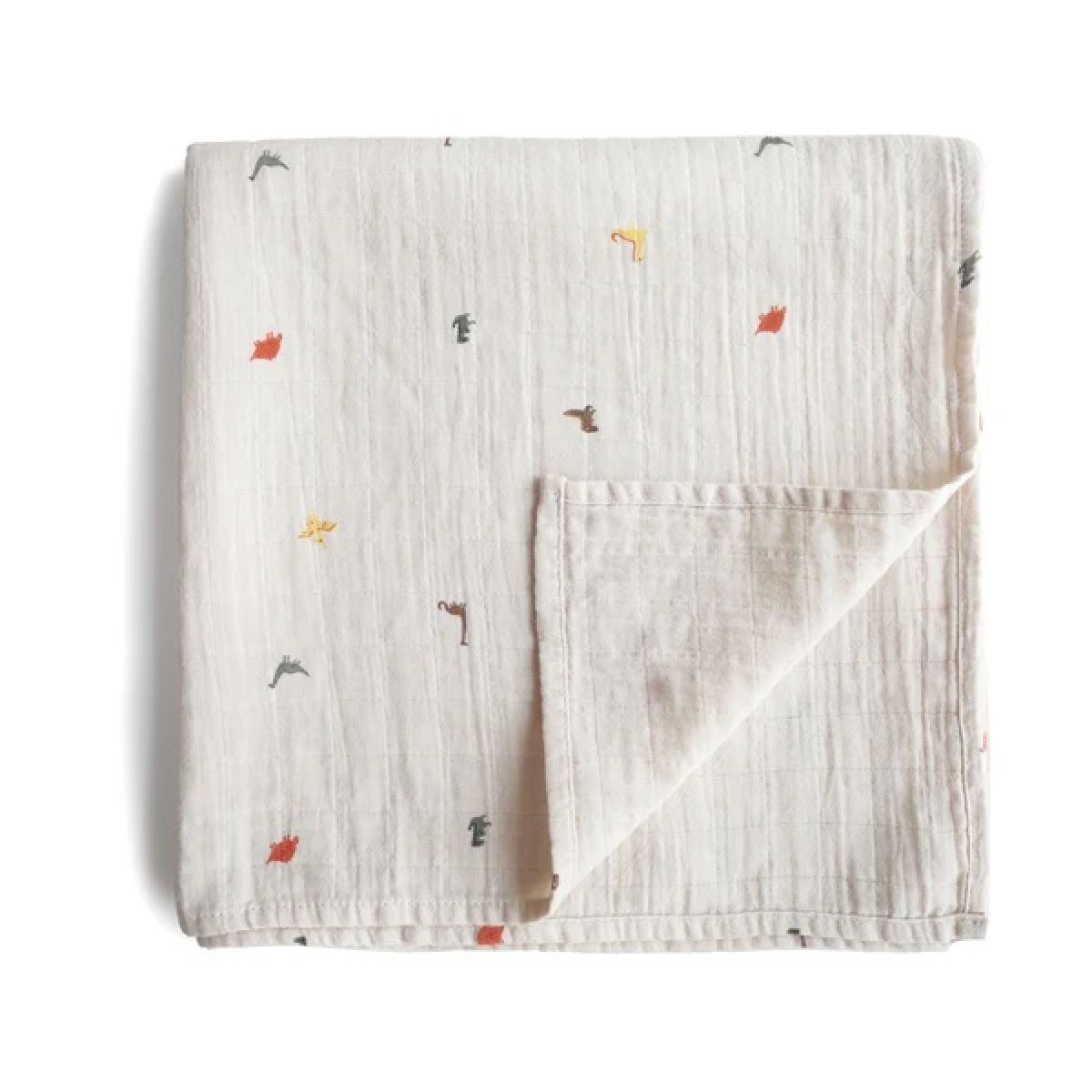 Mushie Swaddle Dino