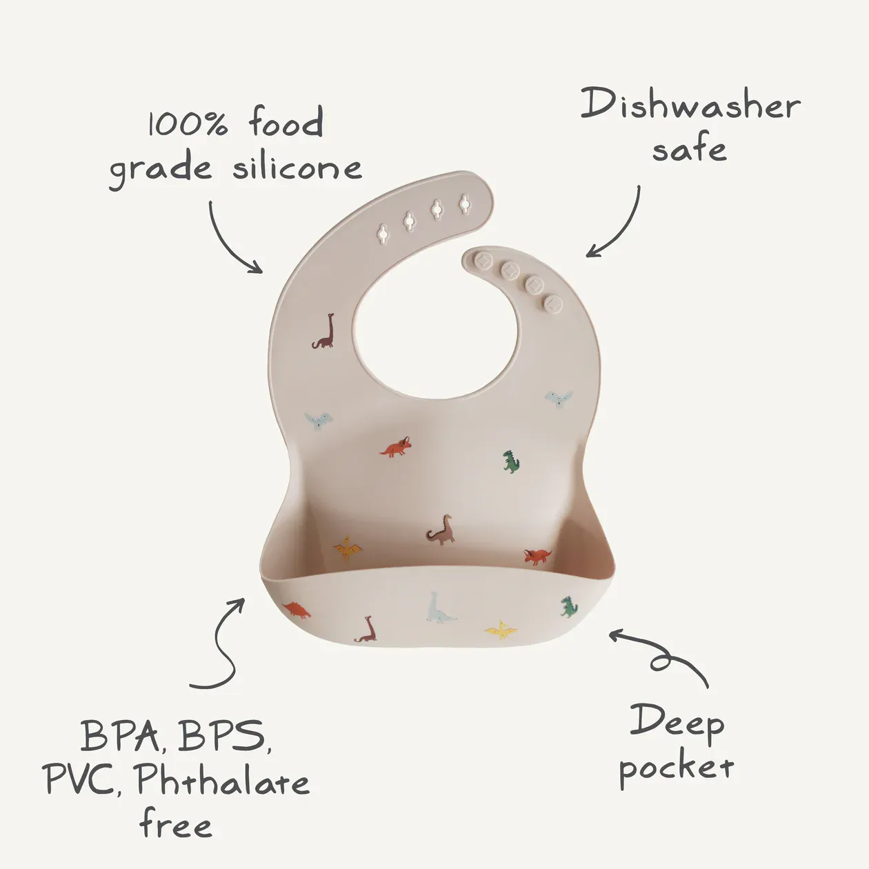 Silicone Bib Butterflies