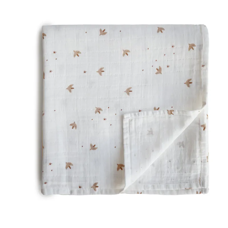 Mushie Swaddle Sparrow