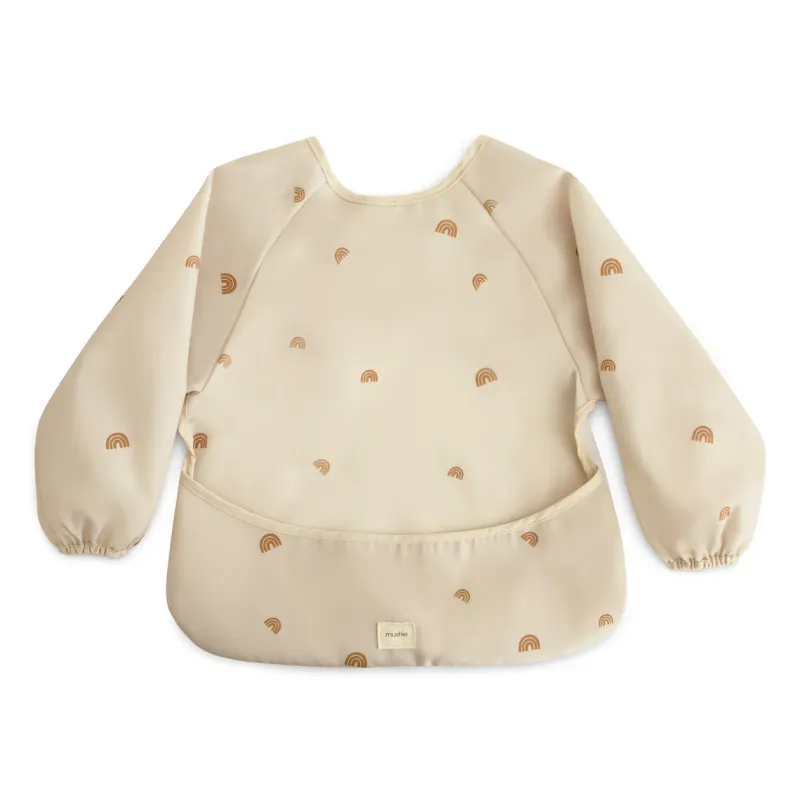 Mushie Bib LS Rainbow