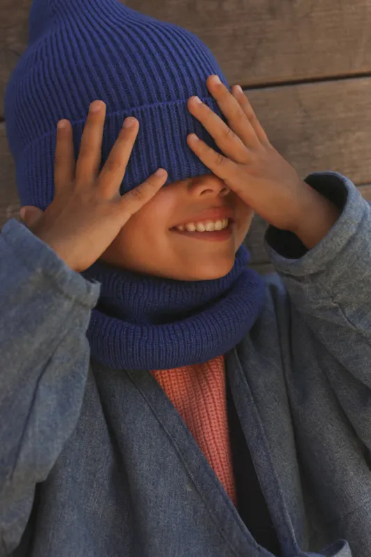 Fonzie Beanie Cobalt Blue