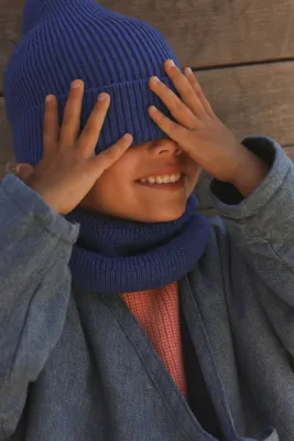 Fonzie Beanie Cobalt Blue