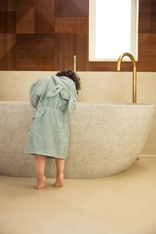 Bath Robe Sea Green