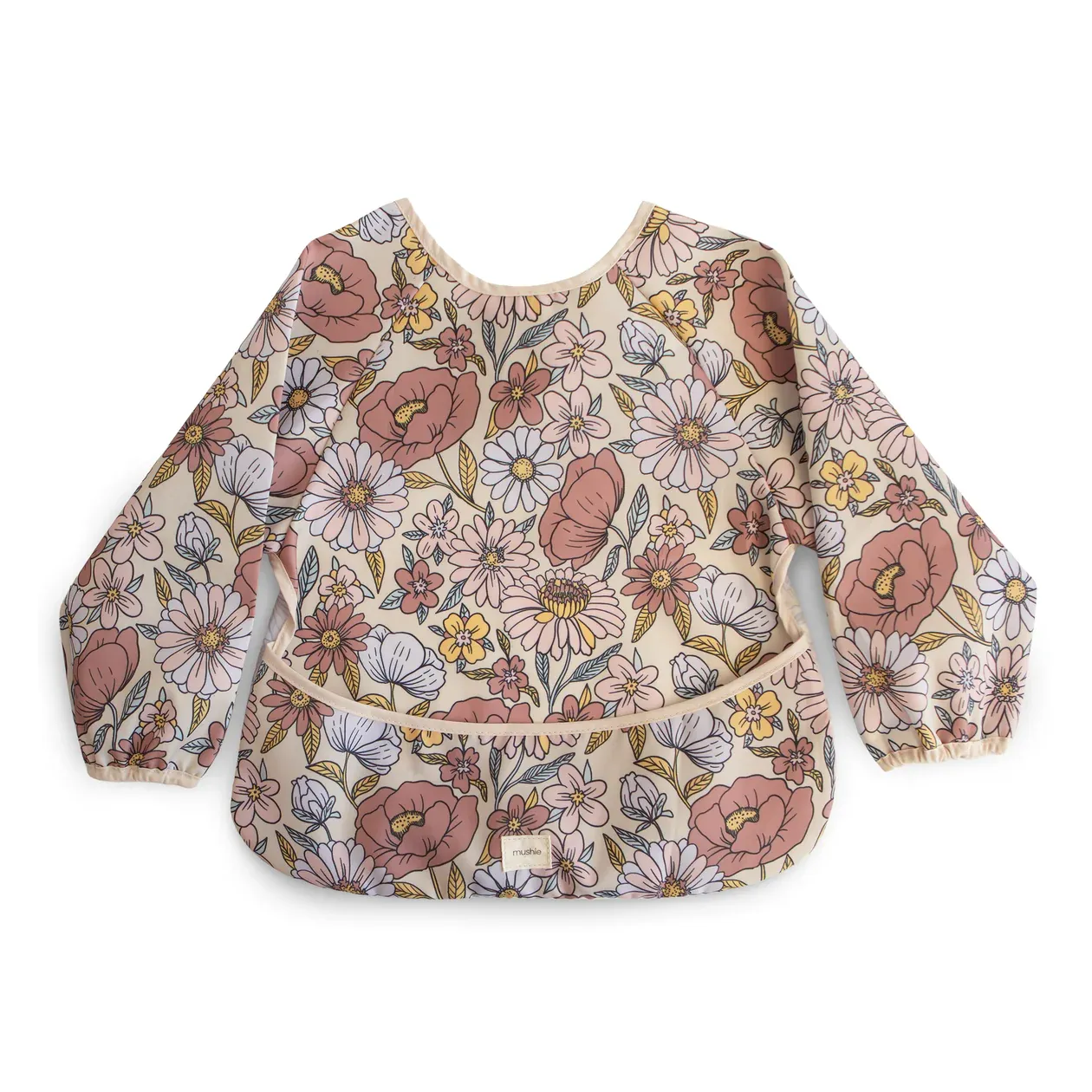 Mushie Bib  Retro Flowers