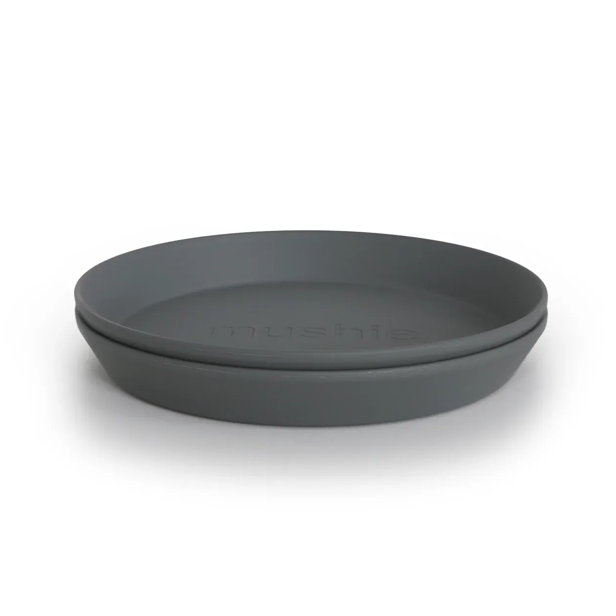 2-Pack Plates Round Smoke