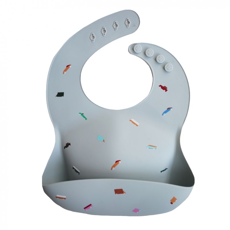 Silicone Bib Retro Cars
