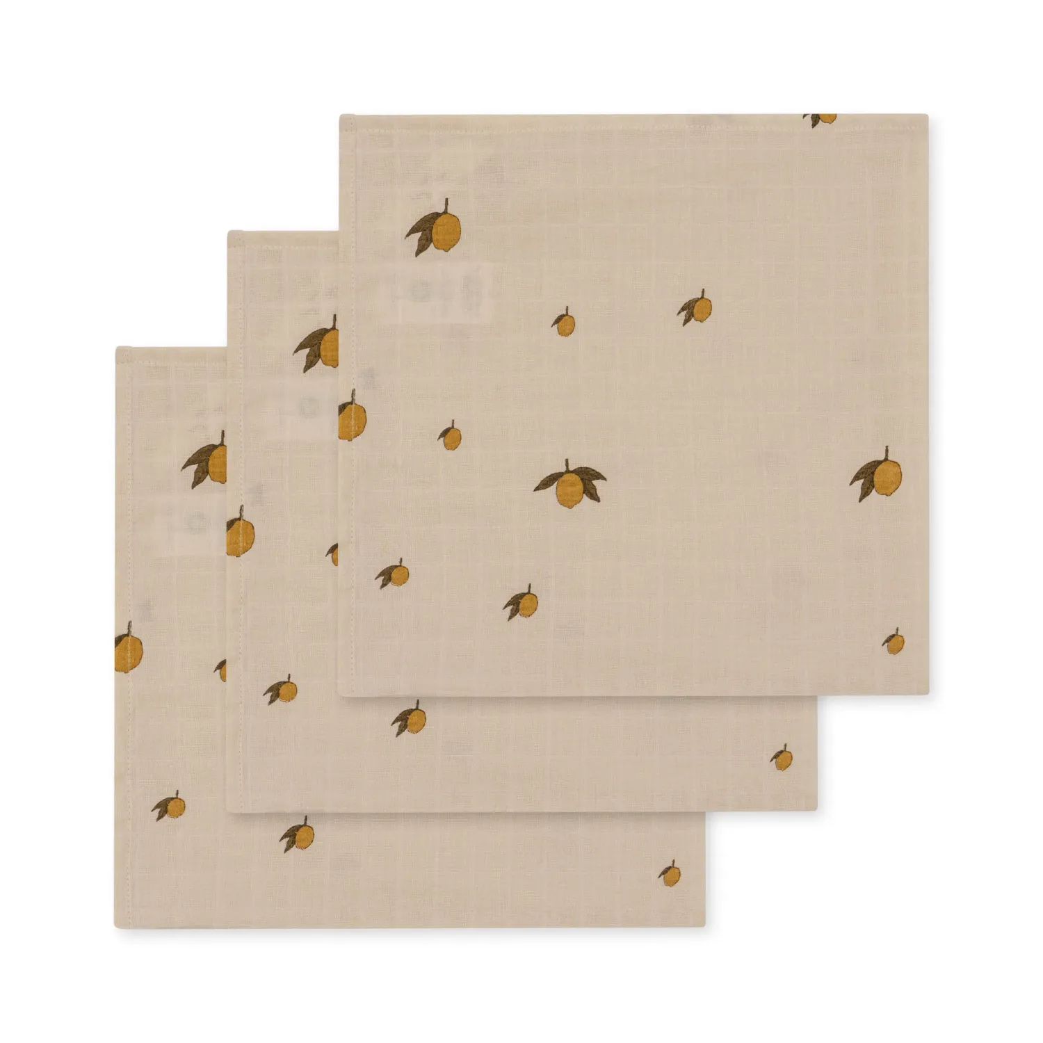 Muslin Cloth 3-Pack Lemon