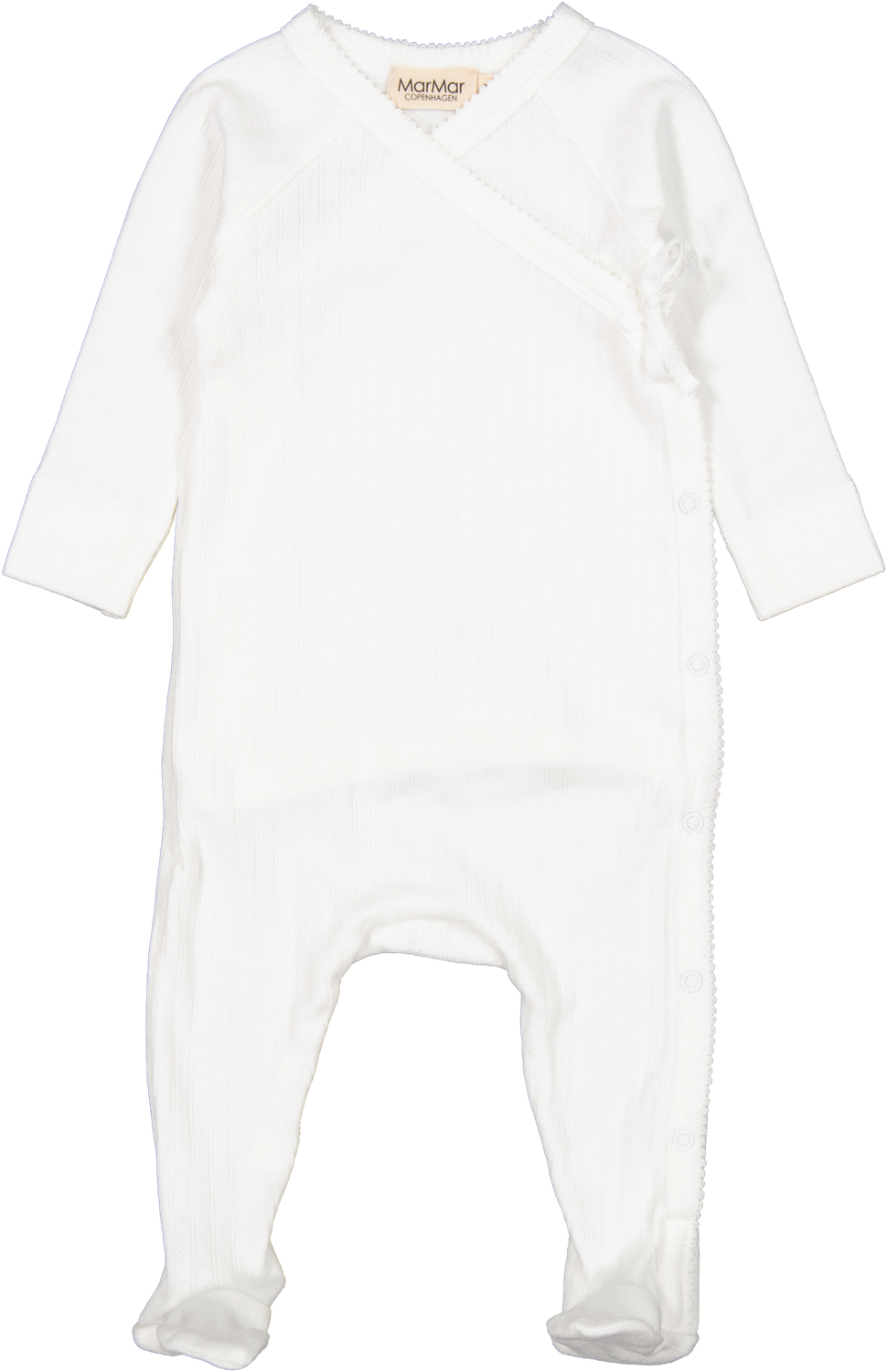 Rubetta Poitelle Footed Onesie white