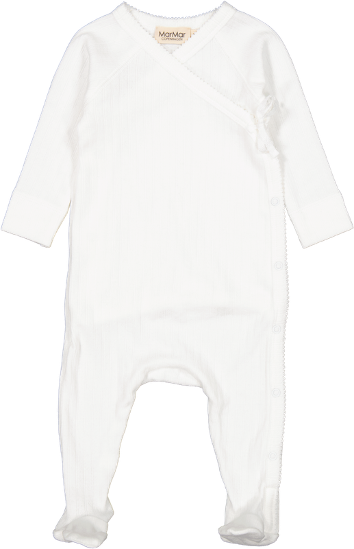 Rubetta Poitelle Footed Onesie white