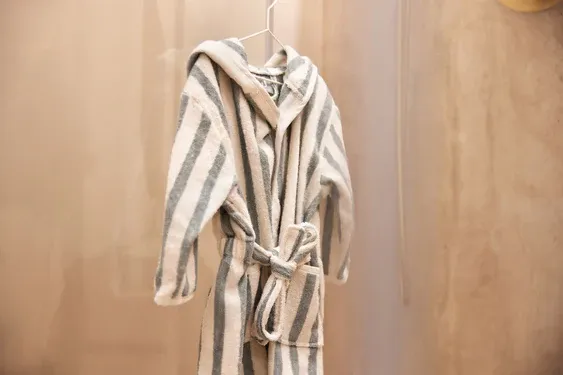Badjas Terry Stripe Sea Green