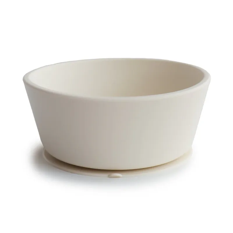2-Pack Silicone Bowl Ivory