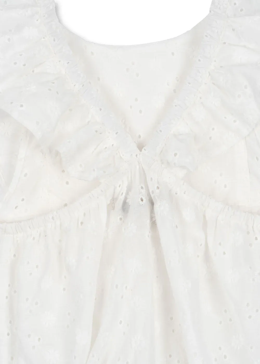 Lacy Romper white