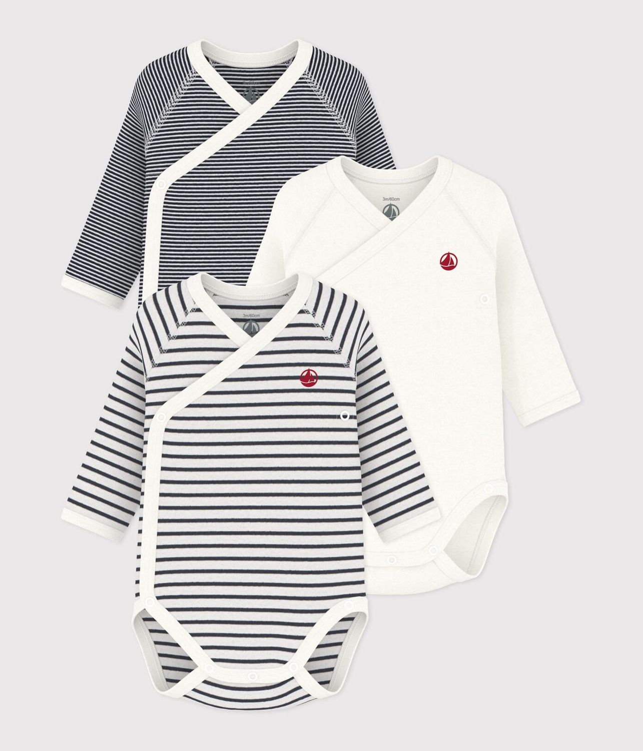 3-Pack Long Sleeve stripe
