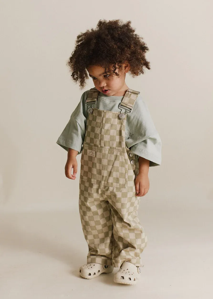 Checkerboard Dungare Olive