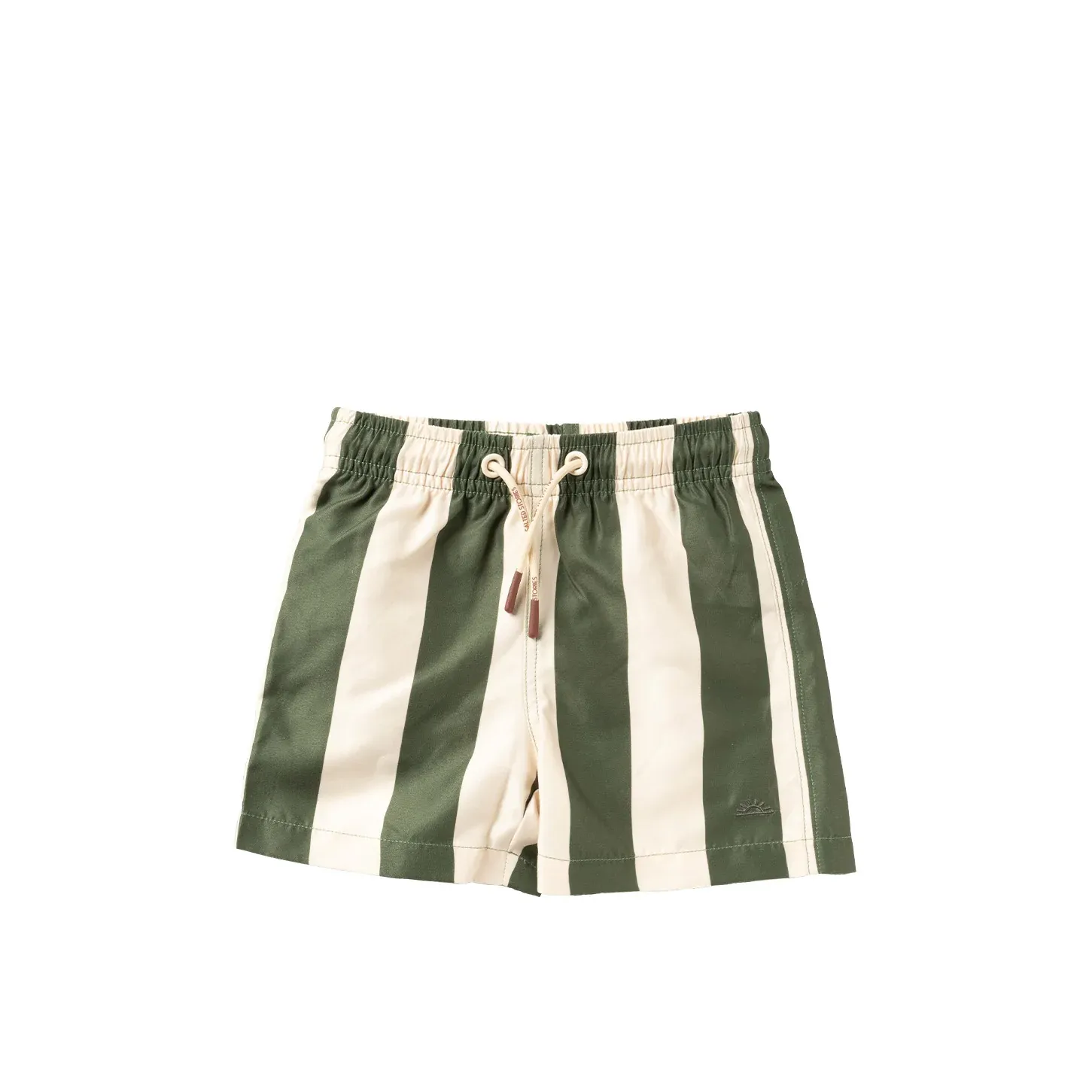Wide Stripe Short Bronze Green