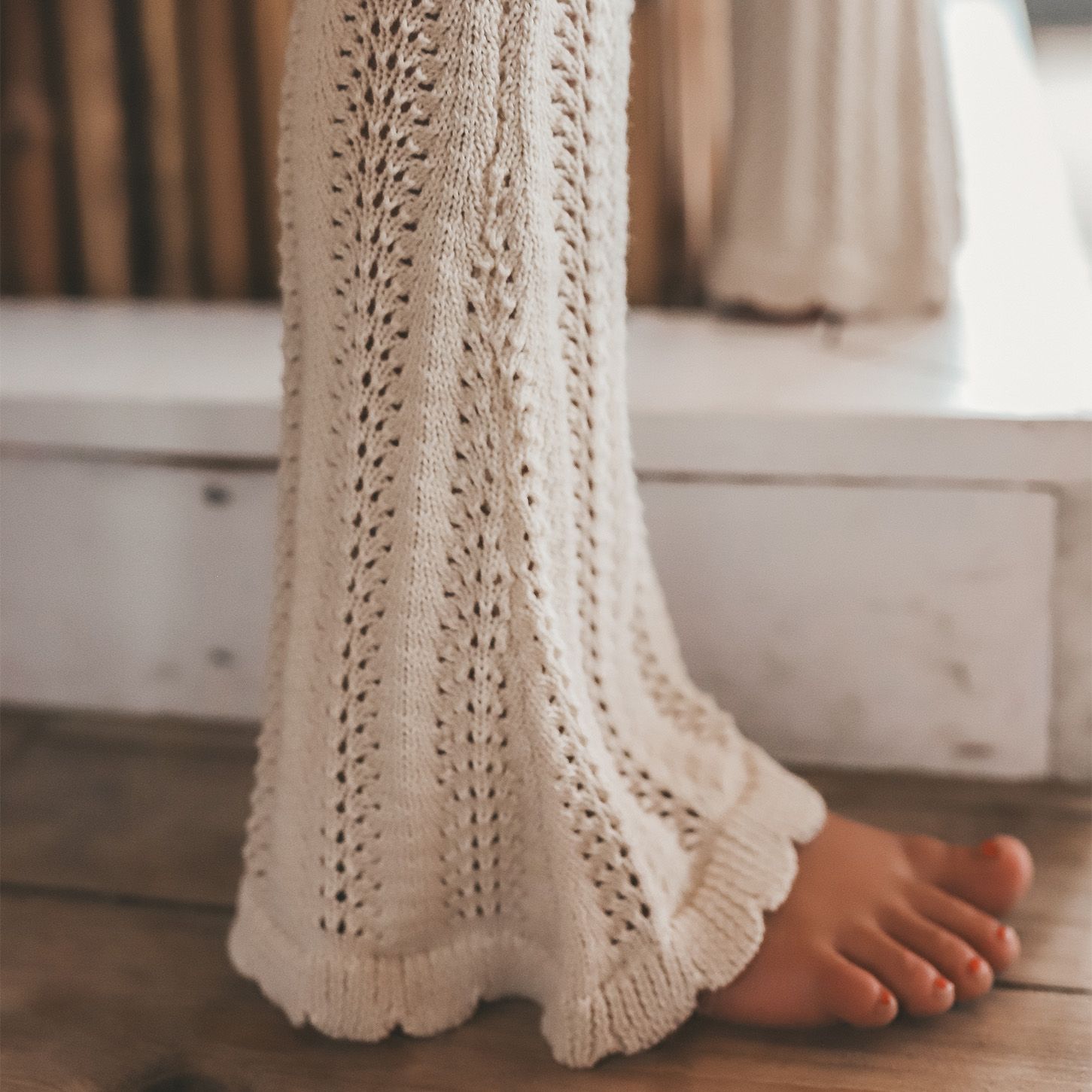 Knit Flared Legging Birch