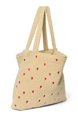Mommy Bag Teddy Red Hearts