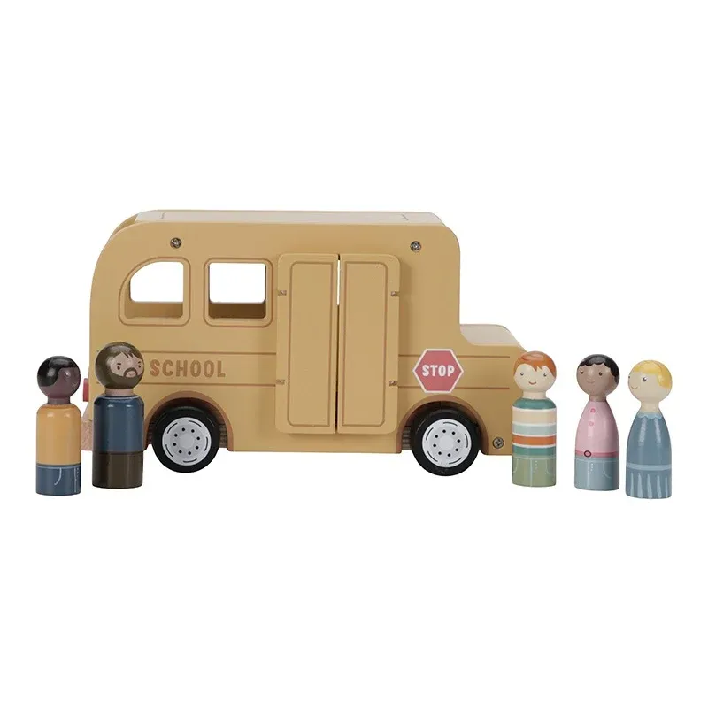 Schoolbus Met  Poppetjes