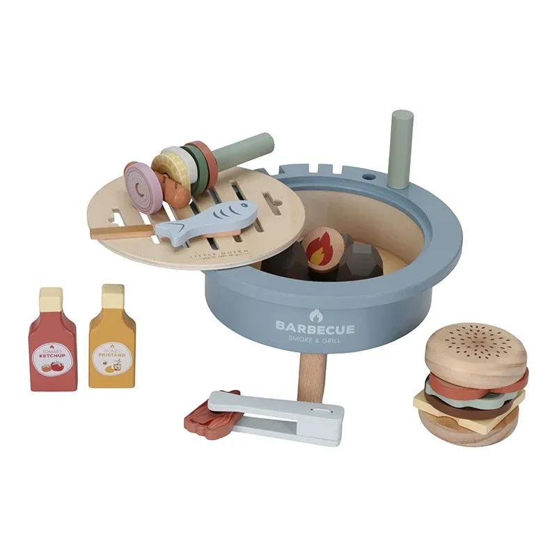 Houten Barbecue Set