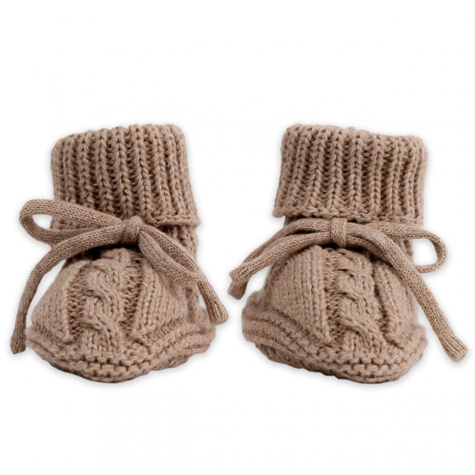 Cable Knit Slipper Fudge