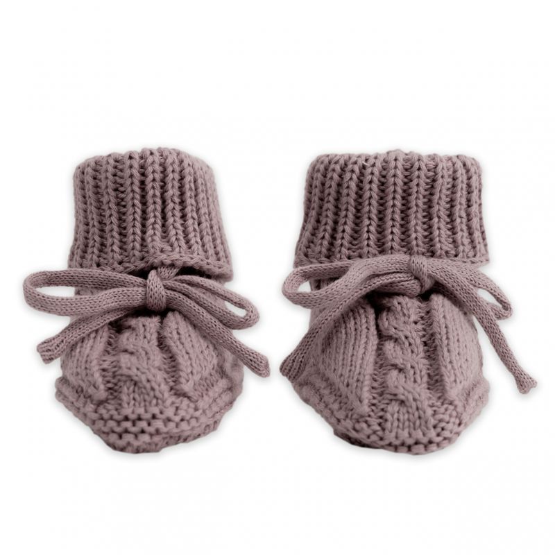 Cable Knit Slippers rose