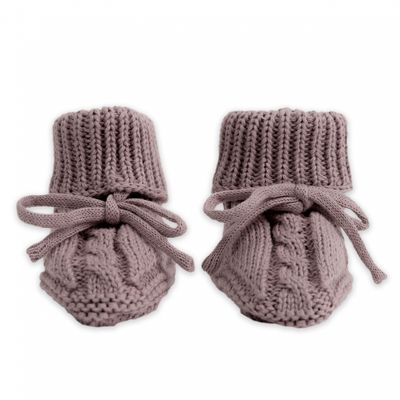 Cable Knit Slippers rose
