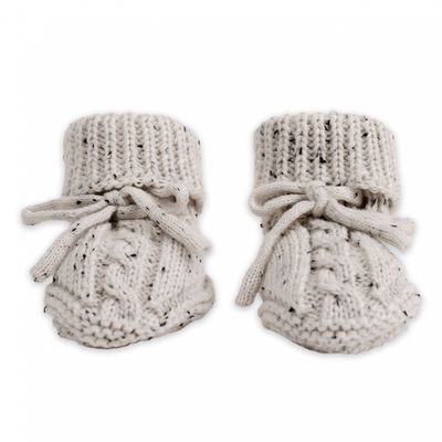 Cable Knit Slippers melange