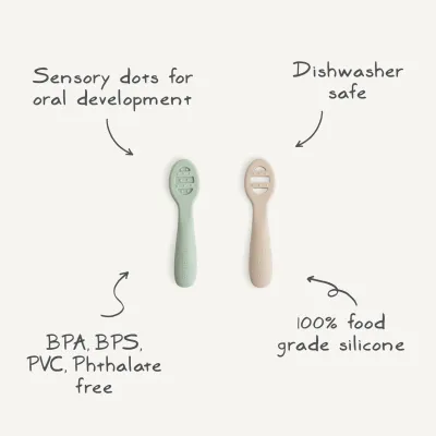 First Baby Feeding Spoon Cambridge Blue