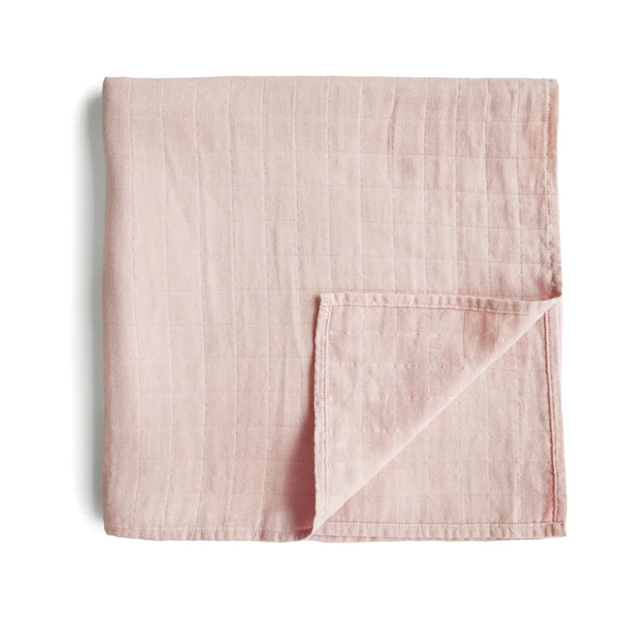 Organic Cotton Muslin Swaddle Blanket Rose