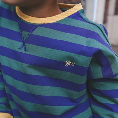Stripe French Knit blue