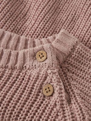 Emlen emb Knit Sweater Misty Rose