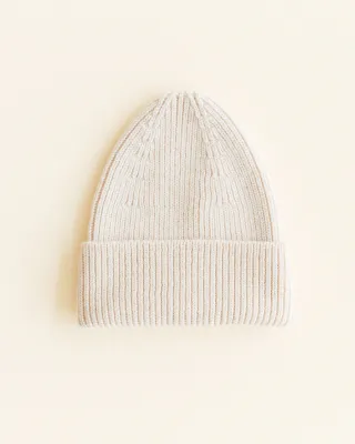 Hvid Beanie fonzie