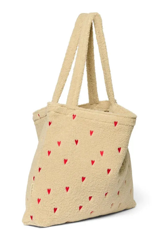 Mommy Bag Teddy Red Hearts