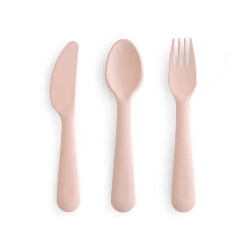 Mushie Cutlery Set Blush
