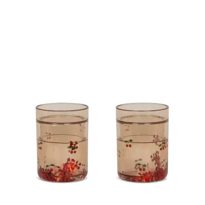 Glitter Cups 2-Pack Cherry