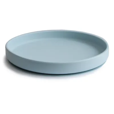Mushie Classic Plate Powder Blue