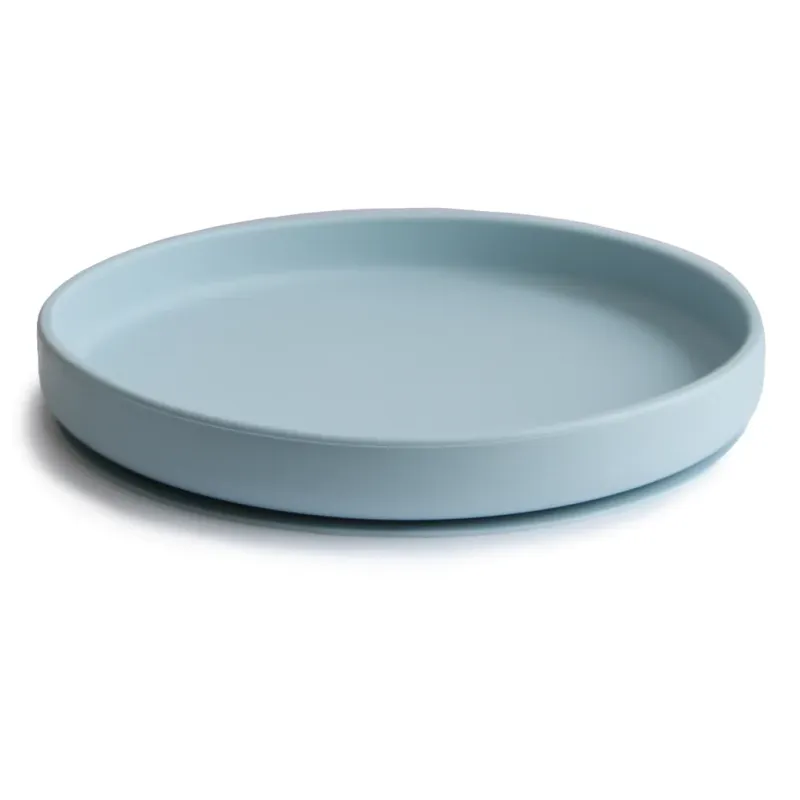 Mushie Classic Plate Powder Blue