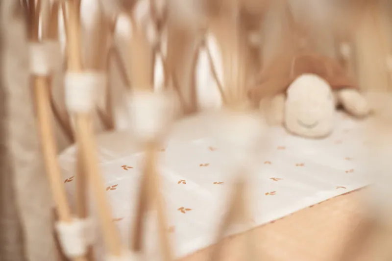 Laken Ruffle Natural Naturel