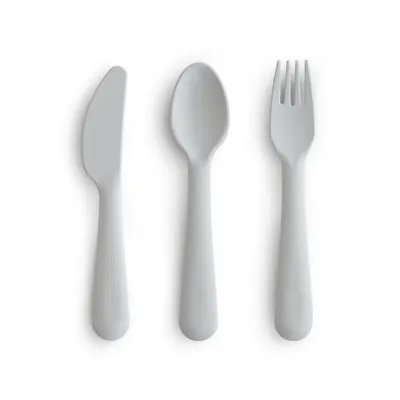 Mushie Cutlery Set Cloud