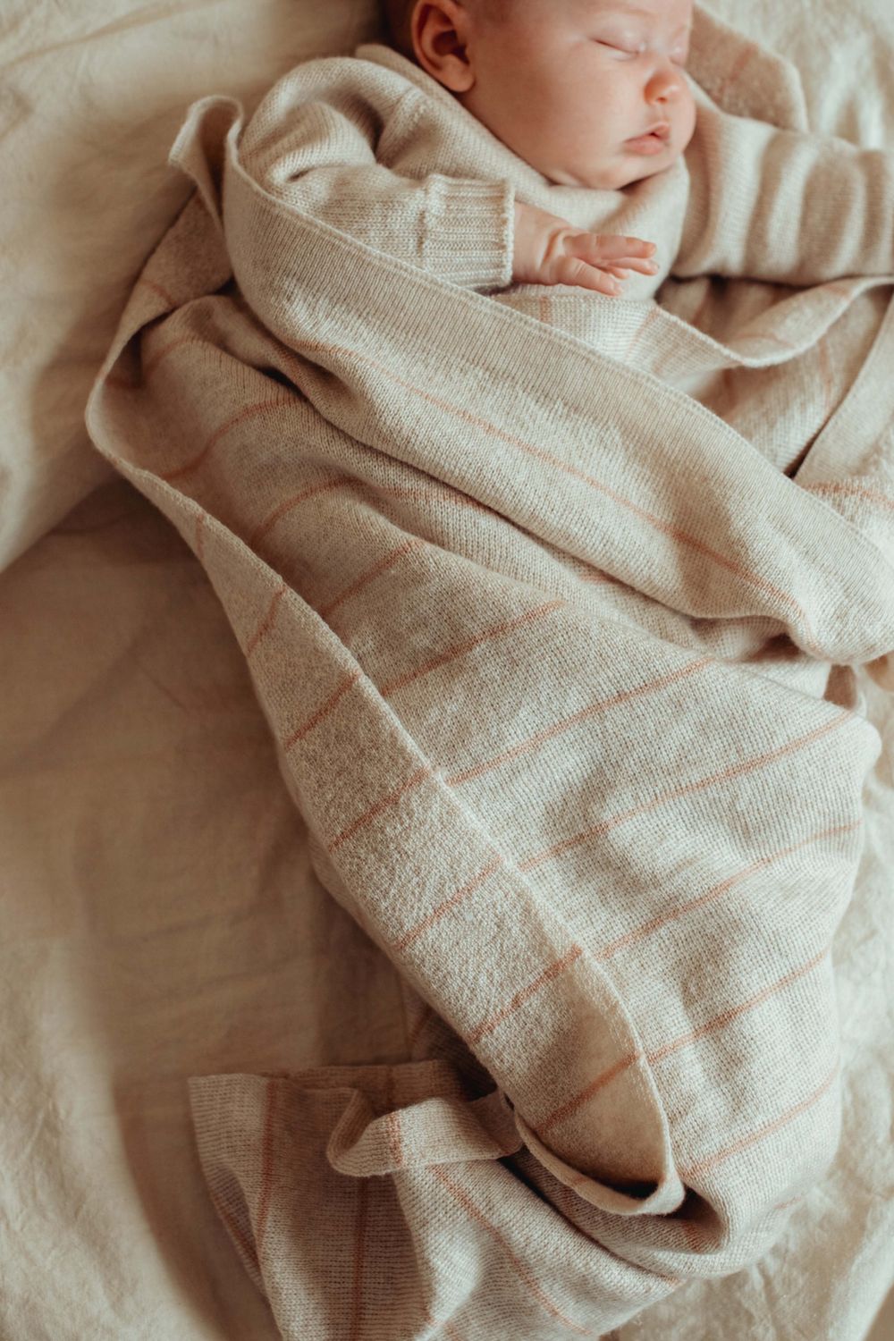 Hvid Harry Knit Blanket
