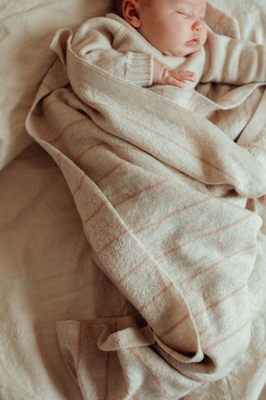 Hvid Harry Knit Blanket