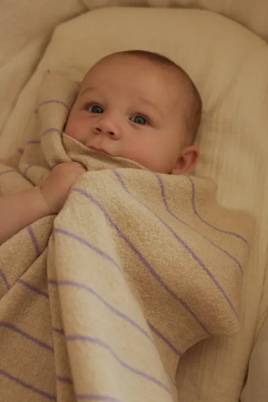 Hvid Harry Knit Blanket