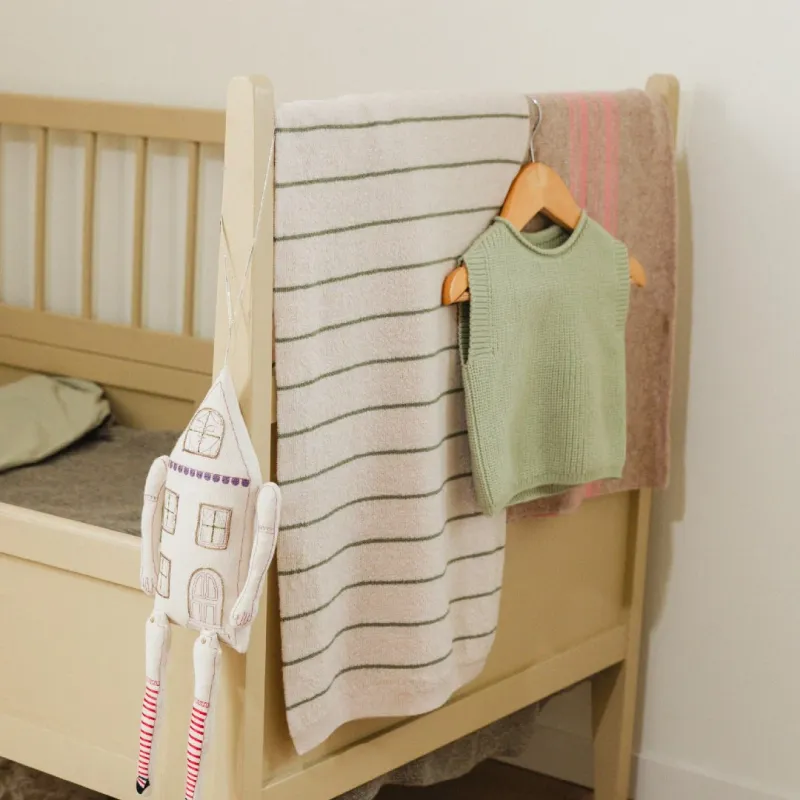 Hvid Harry Knit Blanket