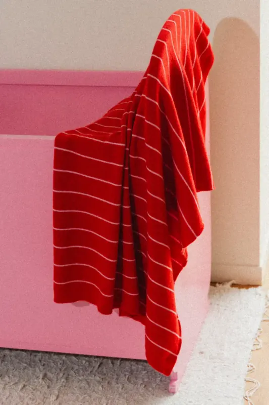 Hvid Harry Knit Blanket