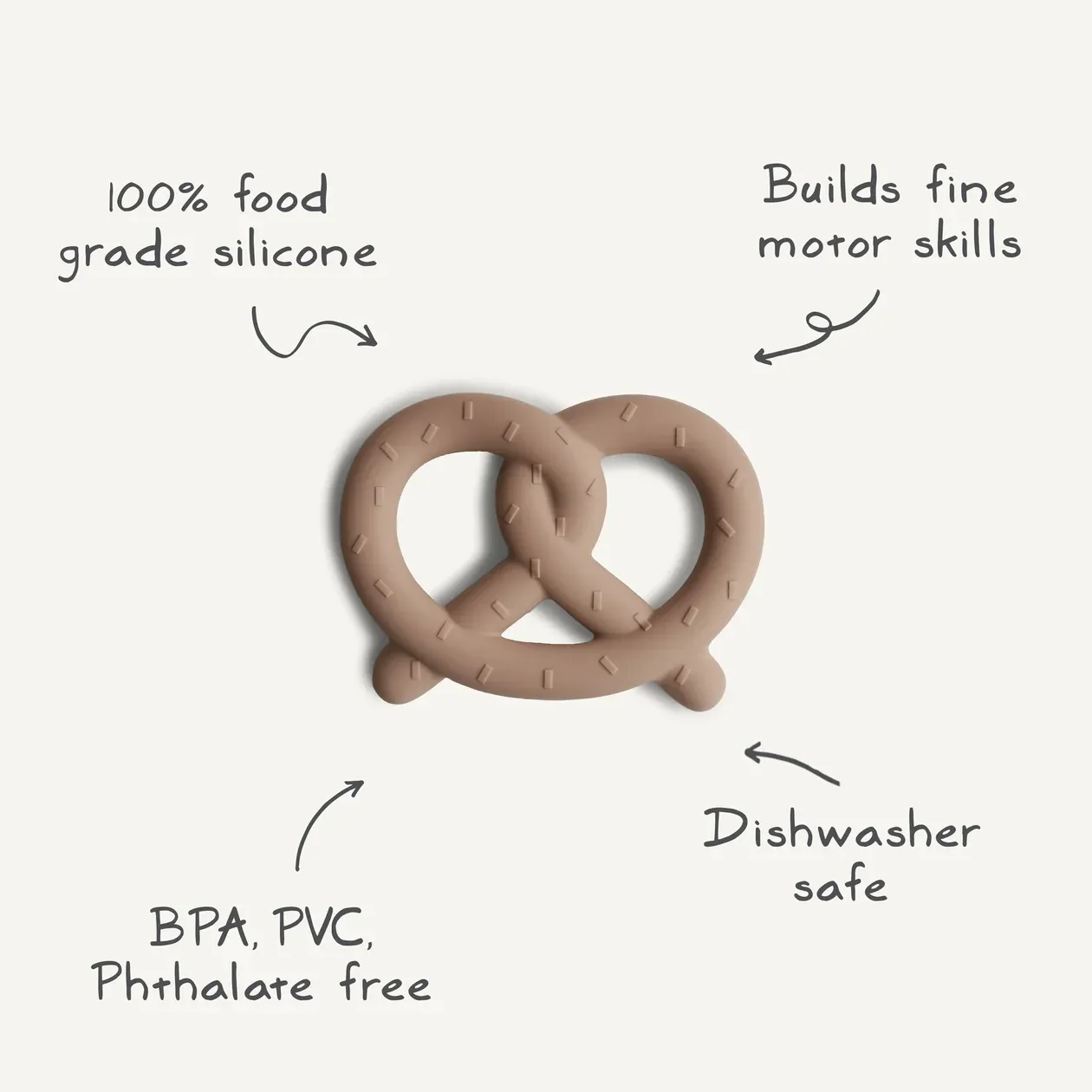 Mushie Teether Pretzel
