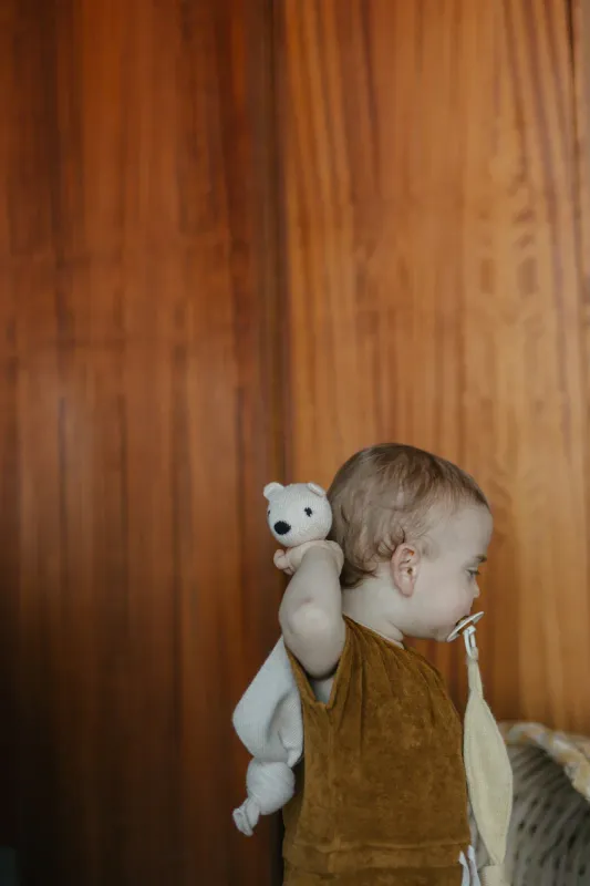 Hvid Teddy Tokki