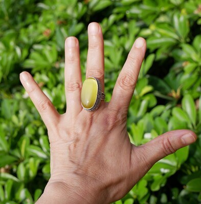 Monalisa Stone Handmade Ring