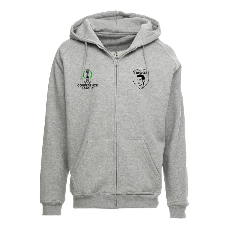 UEFA Conference League Zip Hoodie Light Gray