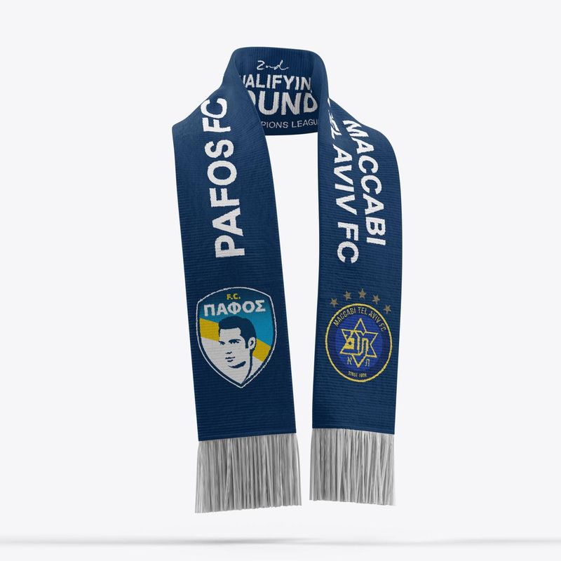 PFC Matchday Scarf Pafos FC vs Maccabi Tel Aviv
