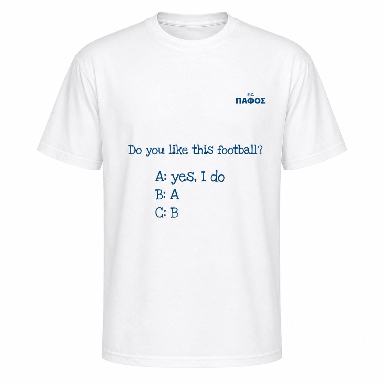 PFC Cotton t-shirt White DO YOU LIKE THIS FOOTBALL